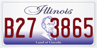IL license plate B273865