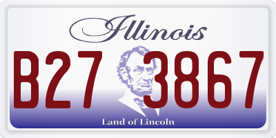 IL license plate B273867