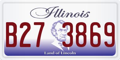 IL license plate B273869