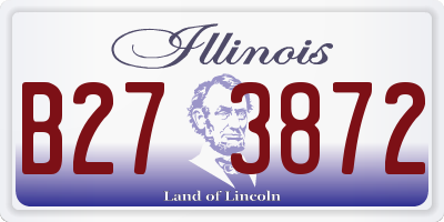 IL license plate B273872