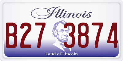 IL license plate B273874