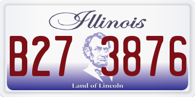 IL license plate B273876