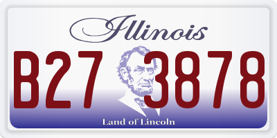 IL license plate B273878