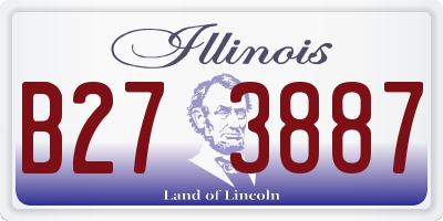 IL license plate B273887