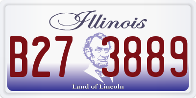 IL license plate B273889