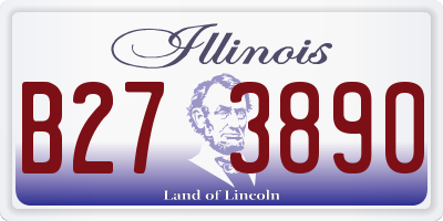 IL license plate B273890
