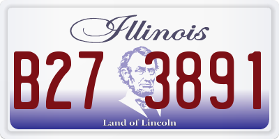 IL license plate B273891
