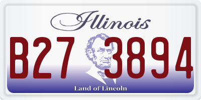 IL license plate B273894