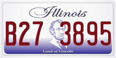 IL license plate B273895