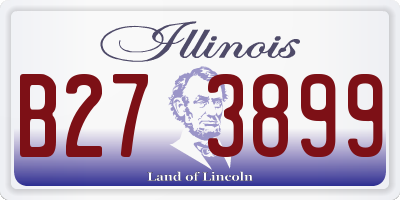 IL license plate B273899
