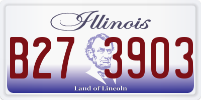 IL license plate B273903