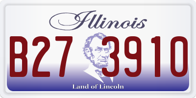IL license plate B273910