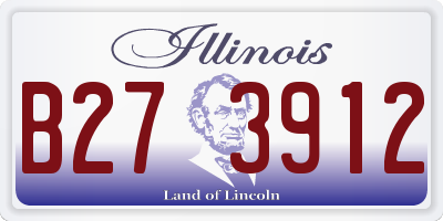 IL license plate B273912