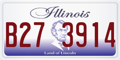 IL license plate B273914