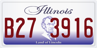IL license plate B273916