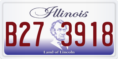 IL license plate B273918