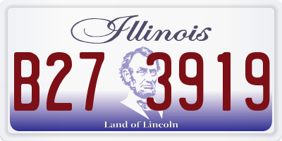 IL license plate B273919