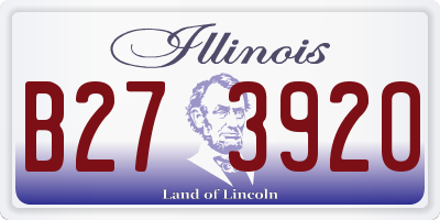 IL license plate B273920