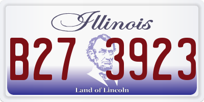 IL license plate B273923