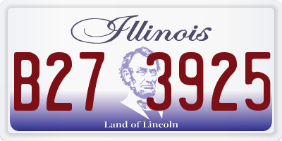 IL license plate B273925