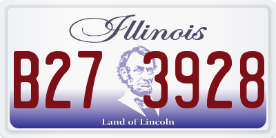 IL license plate B273928