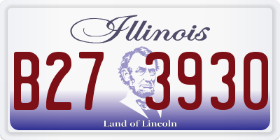 IL license plate B273930