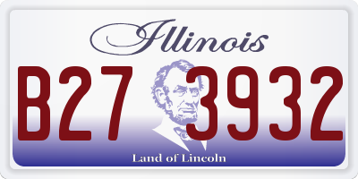 IL license plate B273932