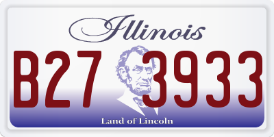 IL license plate B273933