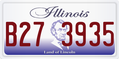 IL license plate B273935