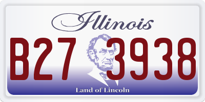 IL license plate B273938
