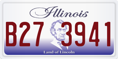 IL license plate B273941