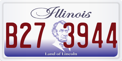 IL license plate B273944