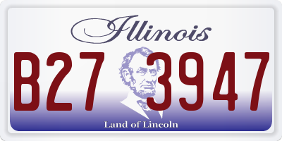 IL license plate B273947