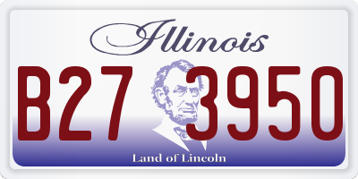 IL license plate B273950