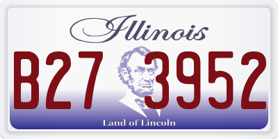 IL license plate B273952