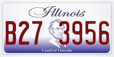 IL license plate B273956