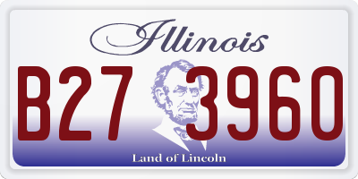 IL license plate B273960