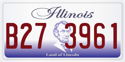 IL license plate B273961