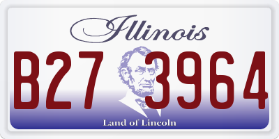 IL license plate B273964