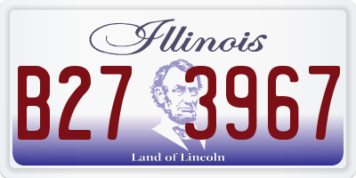 IL license plate B273967