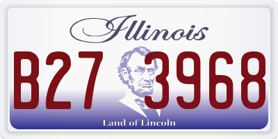 IL license plate B273968