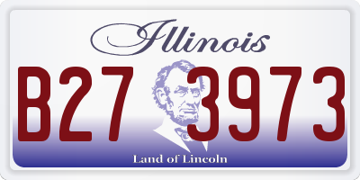IL license plate B273973