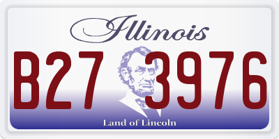 IL license plate B273976