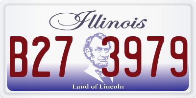 IL license plate B273979