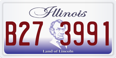 IL license plate B273991