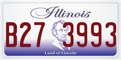 IL license plate B273993