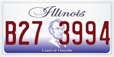 IL license plate B273994
