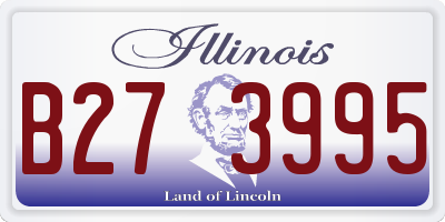 IL license plate B273995