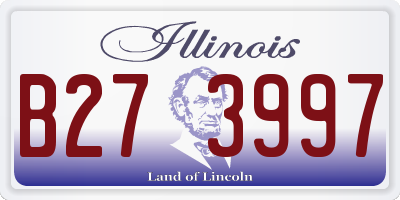 IL license plate B273997
