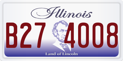 IL license plate B274008